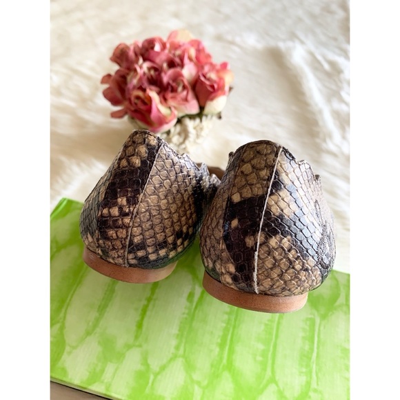 Sam Edelman Augusta Snake Embossed Flats - Picture 6 of 7